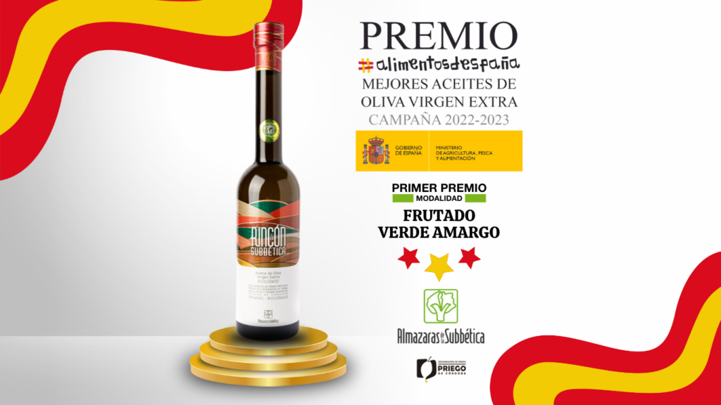 Rincón de la Subbética obtiene el Premio Alimentos de España a los Mejores AOVE en ‘Frutado Verde Amargo’