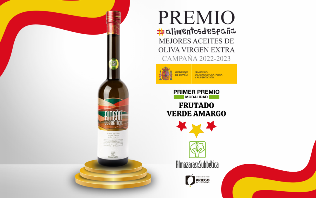 Rincón de la Subbética obtiene el Premio Alimentos de España a los Mejores AOVE en ‘Frutado Verde Amargo’