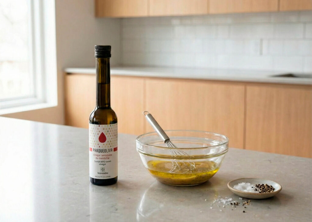 Parqueoliva Quince Vinegar Christmas menu