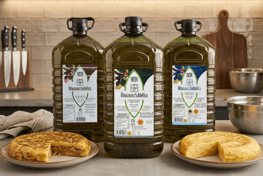 Tortilla con o sin cebolla? con Almazaras de la Subbética